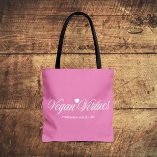 Vegan Virtues Tote Bag Printify