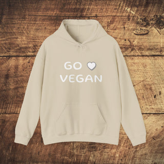 Go Vegan Heavy Blend™ Hooded Sweatshirt Printify