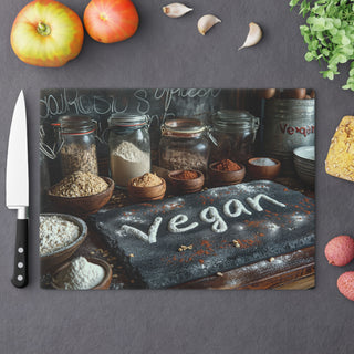 Vegan Tempered Glass Cutting Board Printify