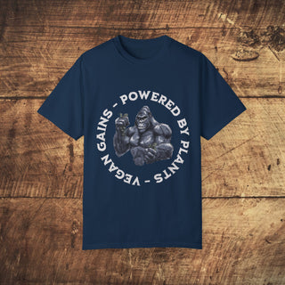 Powered By Plants Garment-Dyed T-shirt Printify