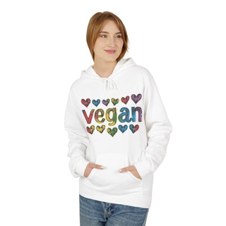 Vegan Hearts Unisex Midweight Softstyle Fleece Hoodie