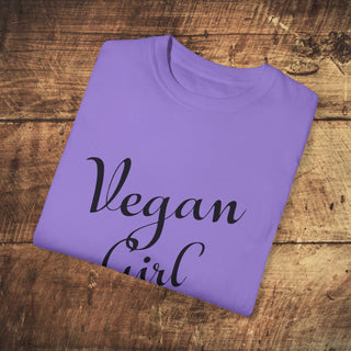 Vegan Girl Garment-Dyed T-shirt Printify