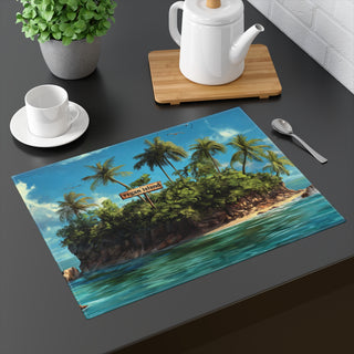 Vegan Island Placemat, 1pc Printify