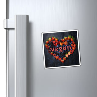 Vegan Heart Magnet Printify