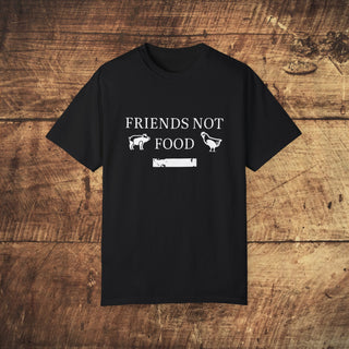 Friends Not Food Garment-Dyed T-shirt Printify