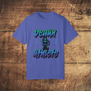 Vegan Athlete Garment-Dyed T-shirt Printify