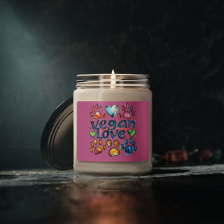 Vegan Love Scented Soy Candle, 9oz