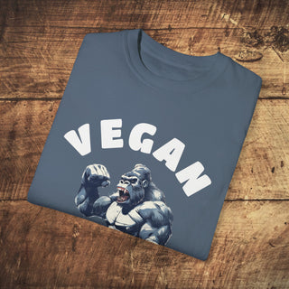 Vegan Gains Garment-Dyed T-shirt Printify