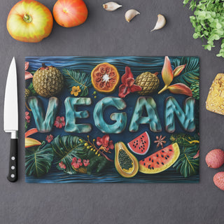 Vegan Tempered Glass Cutting Board Printify