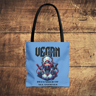 Vegan Girl, Defender Of All Animals Tote Bag Printify