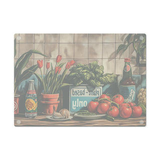 Plant-based Only Tempered Glass Cutting Board Printify