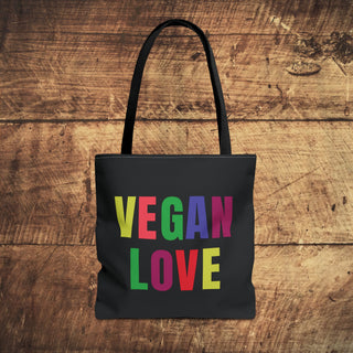 Vegan Love Tote Bag Printify