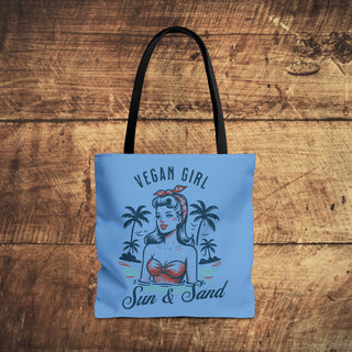 Vegan Girl Tote Bag Printify