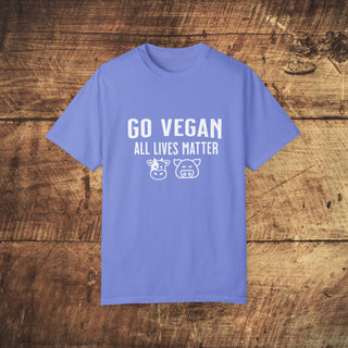 Go Vegan Unisex Garment-Dyed T-shirt