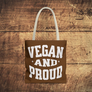 Vegan And Proud Tote Bag Printify