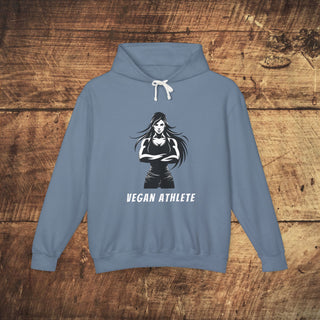 Vegan Athlete Unisex Lightweight Hooded Sweatshirt