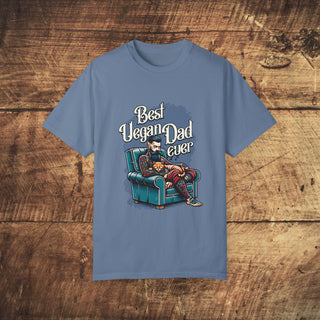 Best Vegan Dad Ever Unisex Garment-Dyed T-shirt