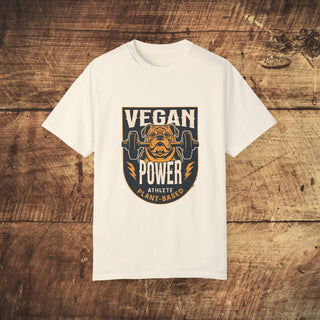 Vegan Power Garment-Dyed T-shirt Printify