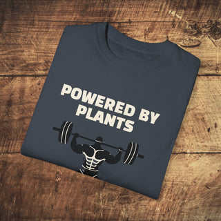 Powered By Plants Garment-Dyed T-shirt Printify