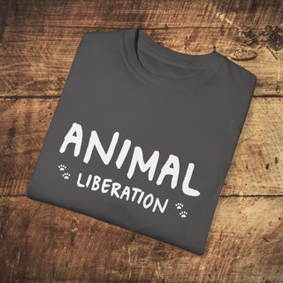 Animal Liberation Unisex Garment-Dyed T-shirt Printify