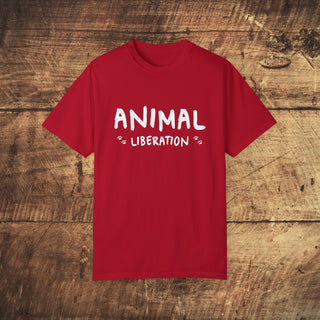 Animal Liberation Unisex Garment-Dyed T-shirt Printify