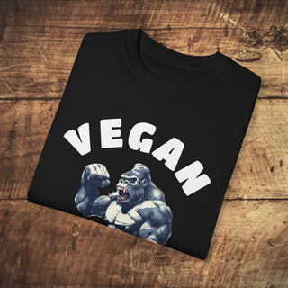 Vegan Gains Garment-Dyed T-shirt Printify