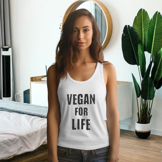 Vegan For Life Women's Ideal Racerback Tank Printify