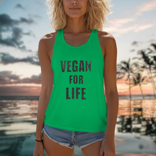 Vegan For Life Women's Ideal Racerback Tank Printify