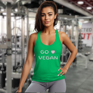 Go Vegan Women's Ideal Racerback Tank Printify