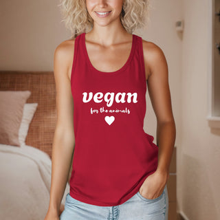 Vegan For The Animals Women's Ideal Racerback Tank Printify