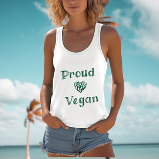 Proud Vegan Women's Ideal Racerback Tank Printify