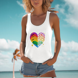 Vegan Love Women's Ideal Racerback Tank Printify