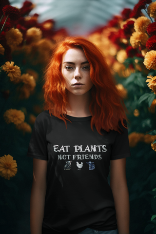 Eat Plats Not Friends Garment-Dyed T-shirt Printify