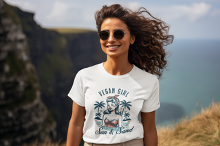 Vegan Girl Garment-Dyed T-shirt Printify