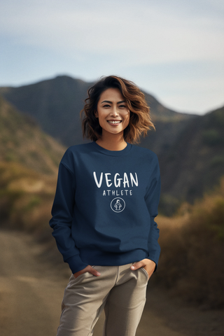 Vegan Athlete Garment-Dyed Sweatshirt Printify