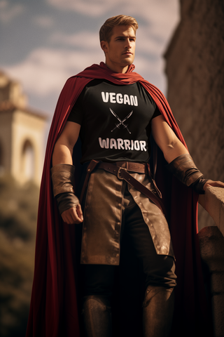 Vegan Warrior Garment-Dyed T-shirt Printify