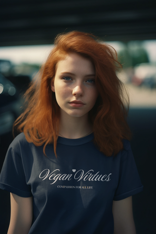 Vegan Virtues Garment-Dyed T-shirt Printify