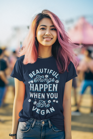 Beautiful Things Happen Garment-Dyed T-shirt Printify