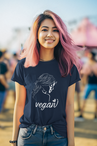 Vegan Girl Garment-Dyed T-shirt Printify