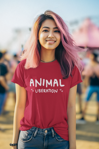 Animal Liberation Unisex Garment-Dyed T-shirt Printify