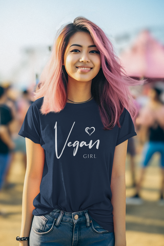 Vegan Girl Garment-Dyed T-shirt Printify