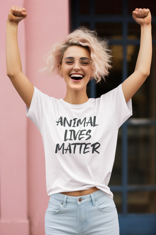 Animal Lives Matter Garment-Dyed T-shirt Printify