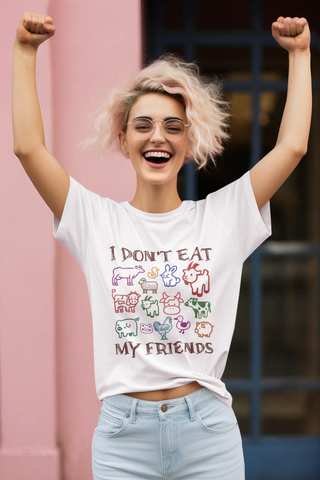 I Don't Eat My Friends Garment-Dyed T-shirt Printify