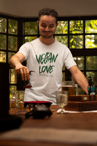 Vegan Love Garment-Dyed T-shirt Printify