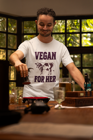 Vegan For Her Garment-Dyed T-shirt Printify