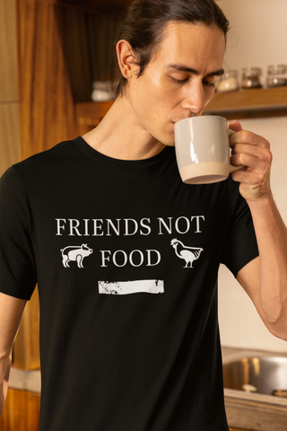 Friends Not Food Garment-Dyed T-shirt Printify