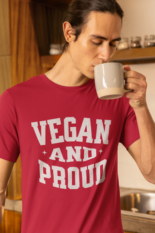 Vegan And Proud Garment-Dyed T-shirt Printify