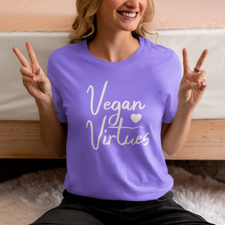 Vegan Virtues Garment-Dyed T-shirt Printify