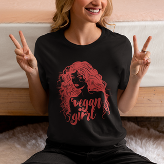 Vegan Girl Garment-Dyed T-shirt Printify