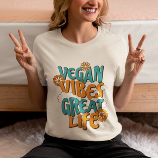 Vegan Vibes Garment-Dyed T-shirt Printify